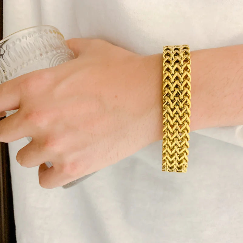 Mesh Polished Link Chain Bracelet - iRelax® Australia
