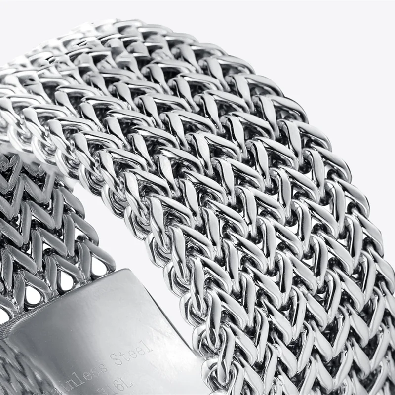 Mesh Polished Link Chain Bracelet - iRelax® Australia