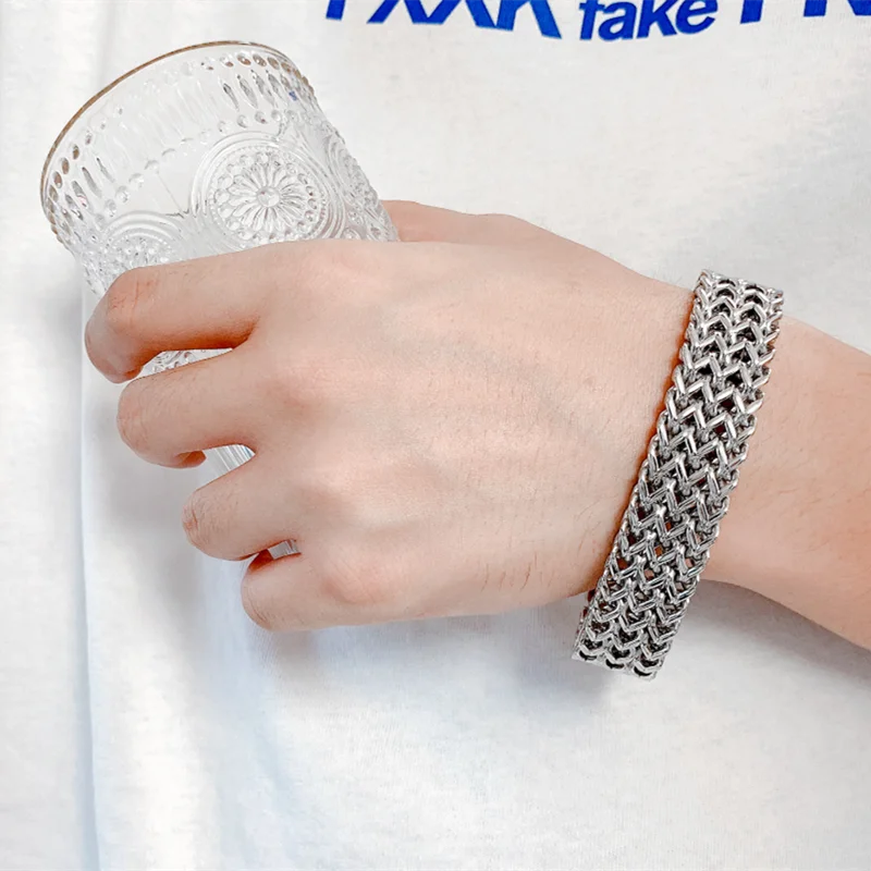 Mesh Polished Link Chain Bracelet - iRelax® Australia