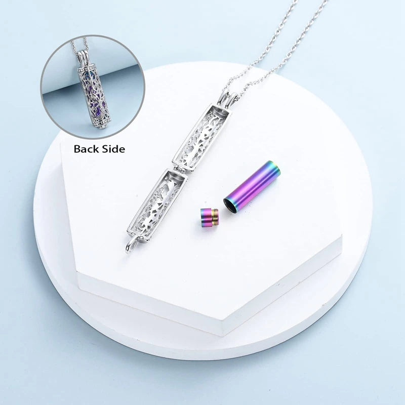 Cremation Jewellery Cylinder Urn Necklace - iRelax® Australia