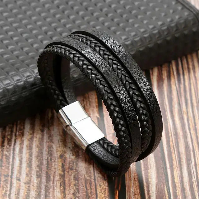 Classic Multilayer Leather Beaded Bracelet G3 - iRelax® Australia
