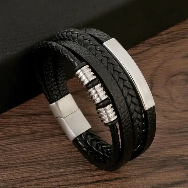 Classic Multilayer Leather Beaded Bracelet D1 - iRelax® Australia