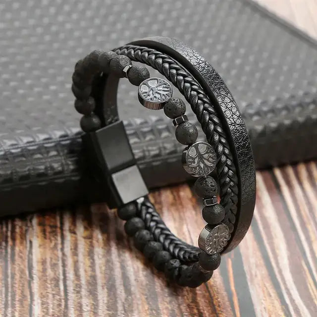 Classic Multilayer Leather Beaded Bracelet - iRelax® Australia