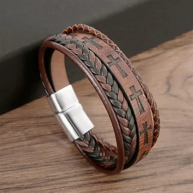 Classic Multilayer Leather Beaded Bracelet C1 - iRelax® Australia