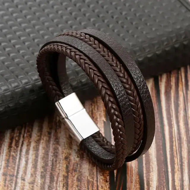 Classic Multilayer Leather Beaded Bracelet G4 - iRelax® Australia