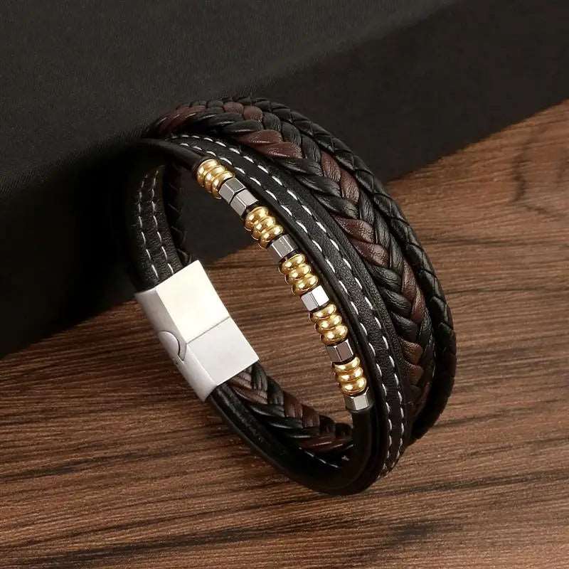 Classic Multilayer Leather Beaded Bracelet - iRelax® Australia