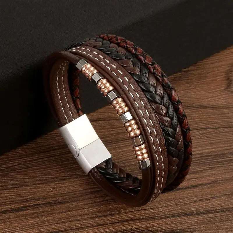 Classic Multilayer Leather Beaded Bracelet - iRelax® Australia