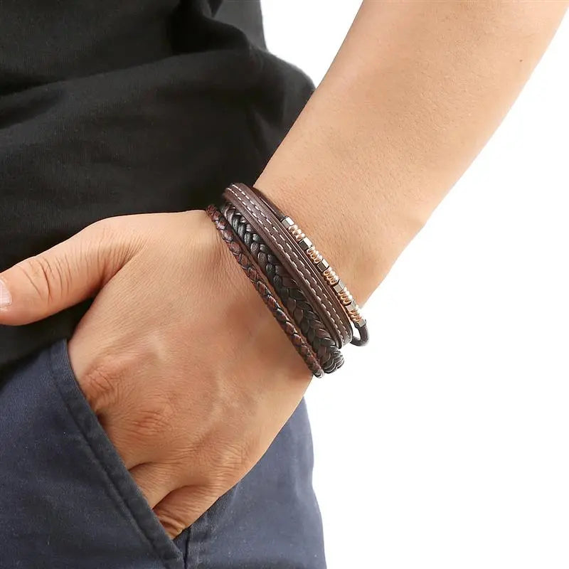 Classic Multilayer Leather Beaded Bracelet - iRelax® Australia