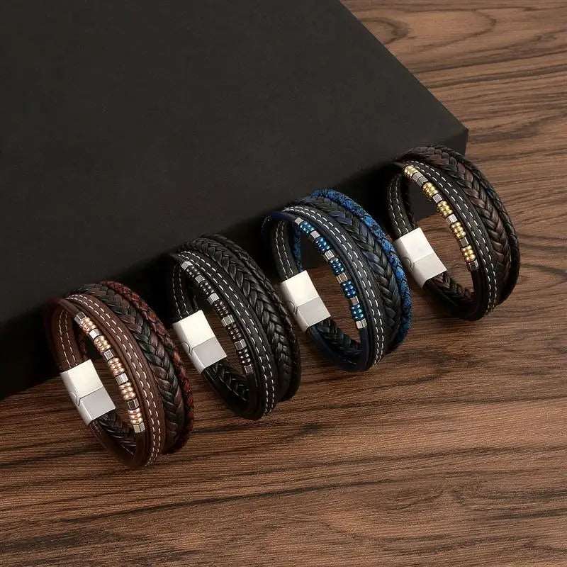Classic Multilayer Leather Beaded Bracelet - iRelax® Australia