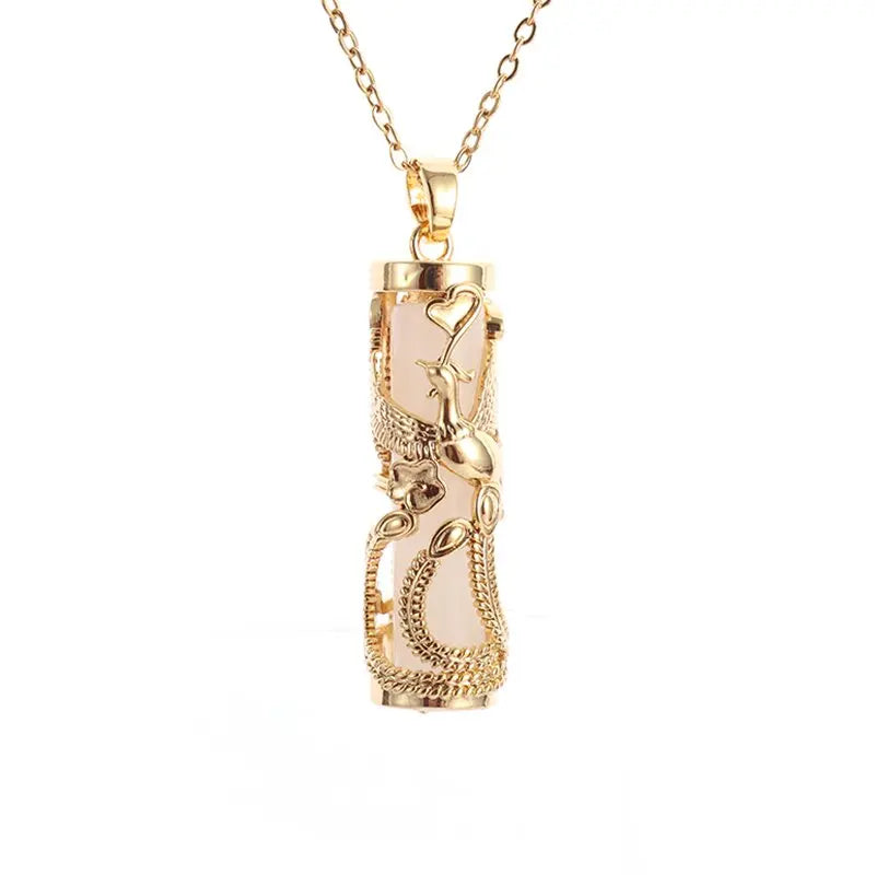 Jade Phoenix Gilt Necklace Pendant - iRelax® Australia