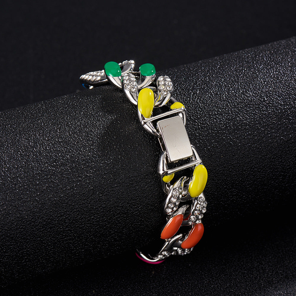 Inspired by LGBTQAI+ Colourful Full Diamond Anklet - iRelax® Australia