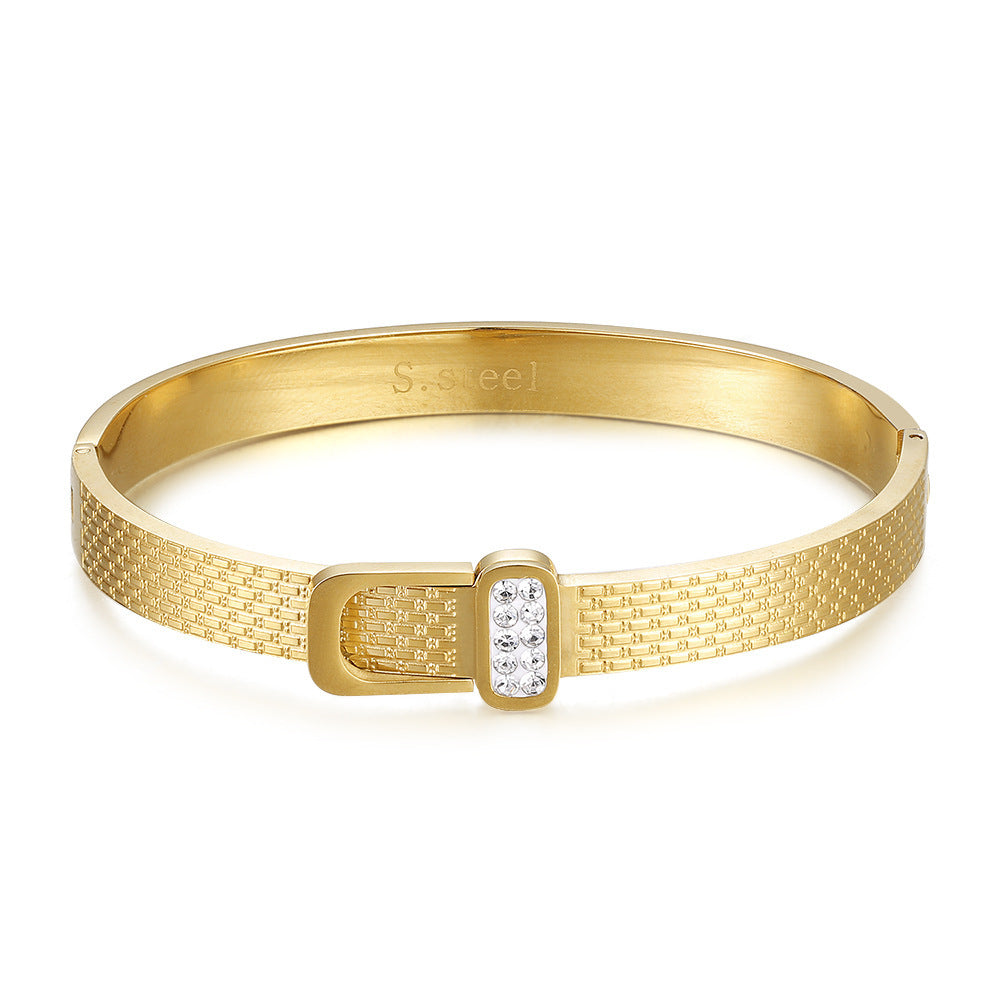 Gold Diamond Light Luxury Titanium Steel Bracelet - iRelax® Australia