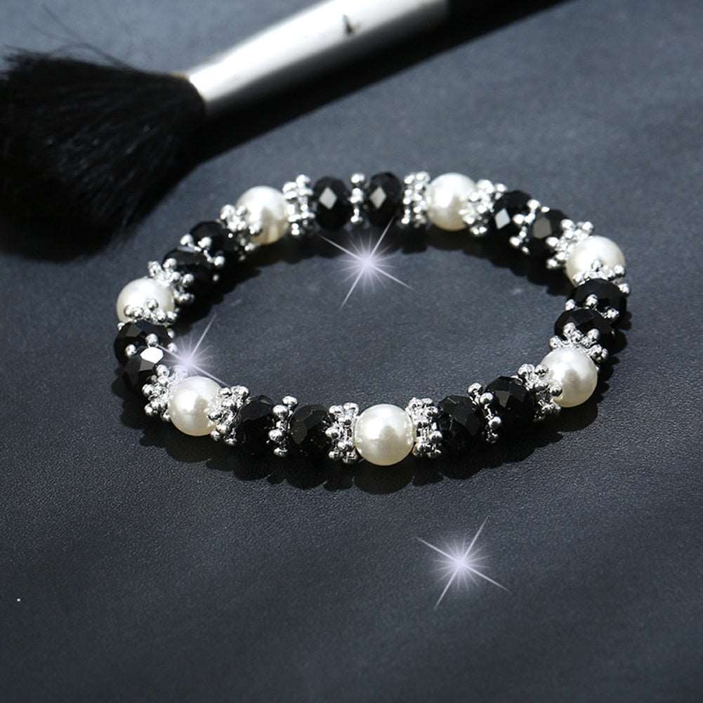Colorful Rhinestone Faux Pearl Bracelet - iRelax® Australia