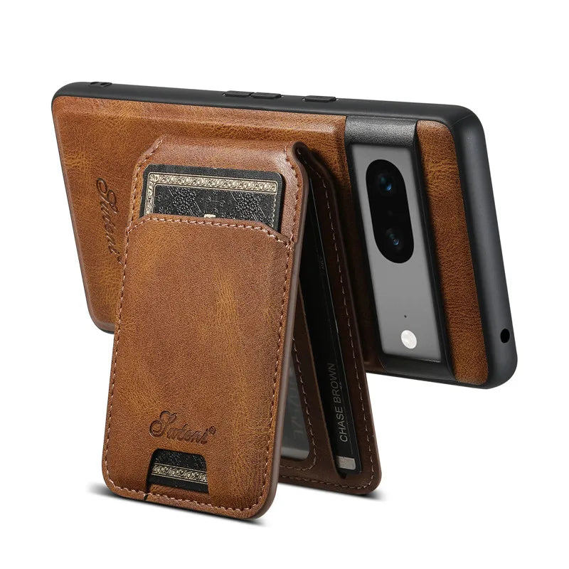 Magsafe Luxury Smartphone Leather Magnetic Pocket Cover