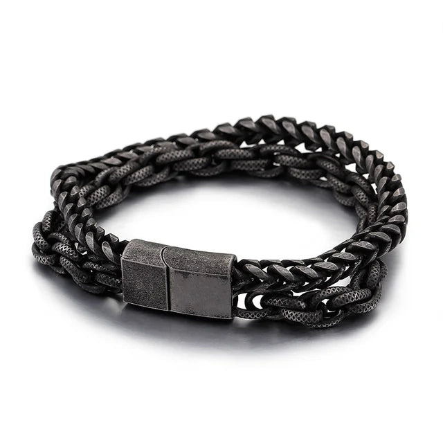 Double-Layer Stainless Steel Exquisite Magnetic Buckle Bracelet - iRelax® Australia