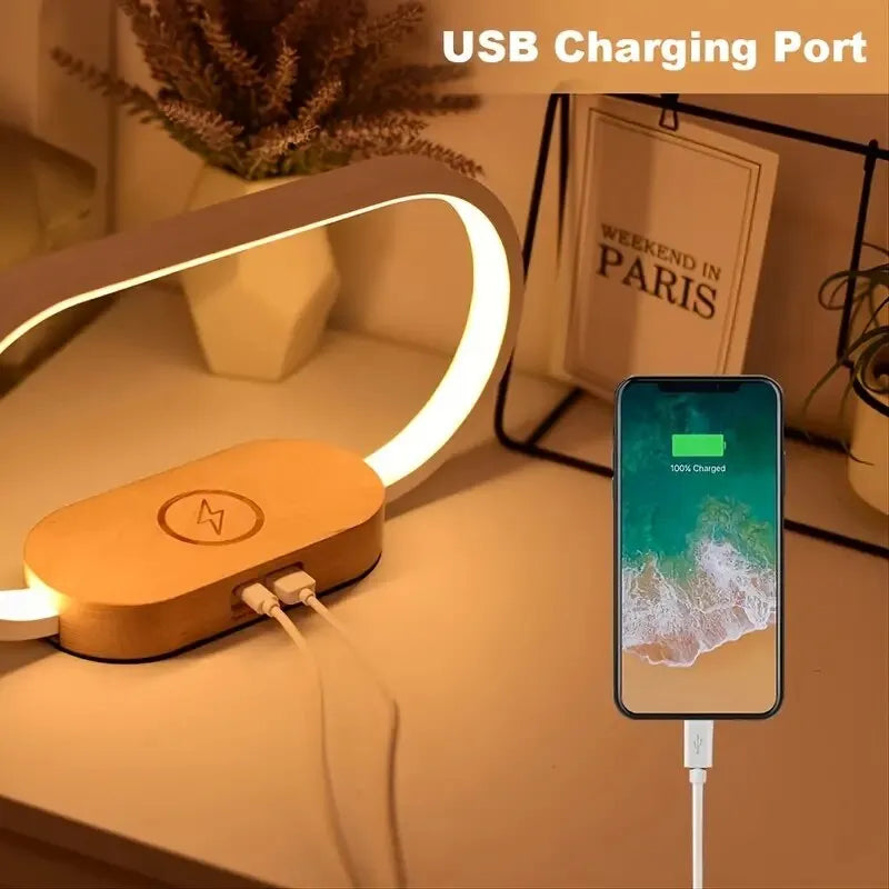 Wireless Charging Dock with Clock and LED Night Light - iRelax Australia
