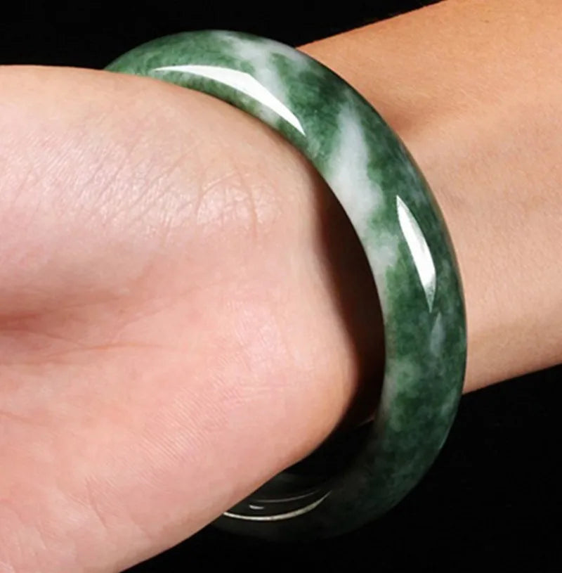 Natural Emerald Oil Cyan Jade Luxury Bracelet - iRelax® Australia