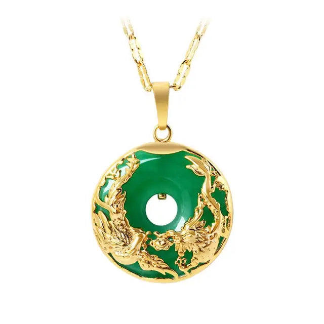 Natural Green Hetian Jade Pendant Default Title - iRelax® Australia