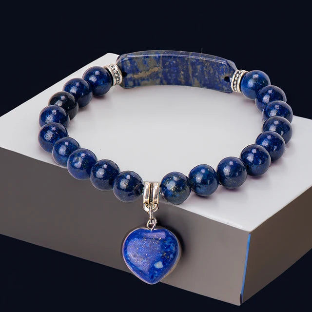 Natural Moonstone Jade Beaded Bracelet Blue - CYSL24D - iRelax® Australia