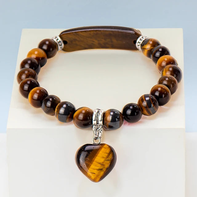Natural Moonstone Jade Beaded Bracelet Dark Brown - CYSL24F - iRelax® Australia