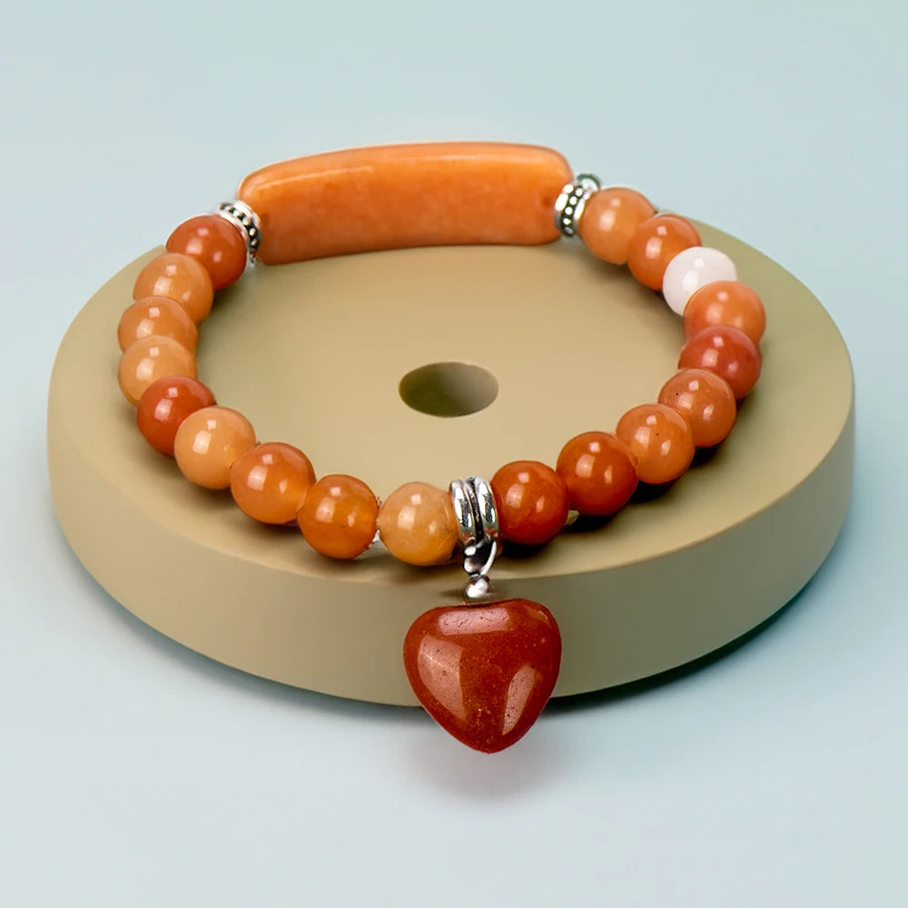 Natural Moonstone Jade Beaded Bracelet - iRelax® Australia