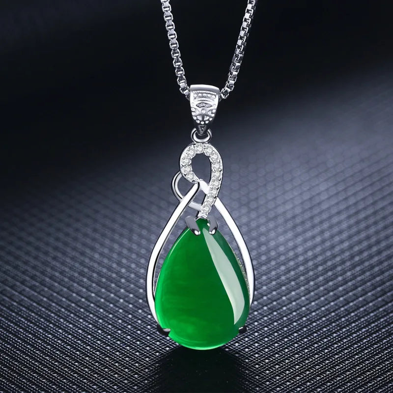 Natural Corundum Pendant Jade Turquoise Collarbone Necklace - iRelax® Australia