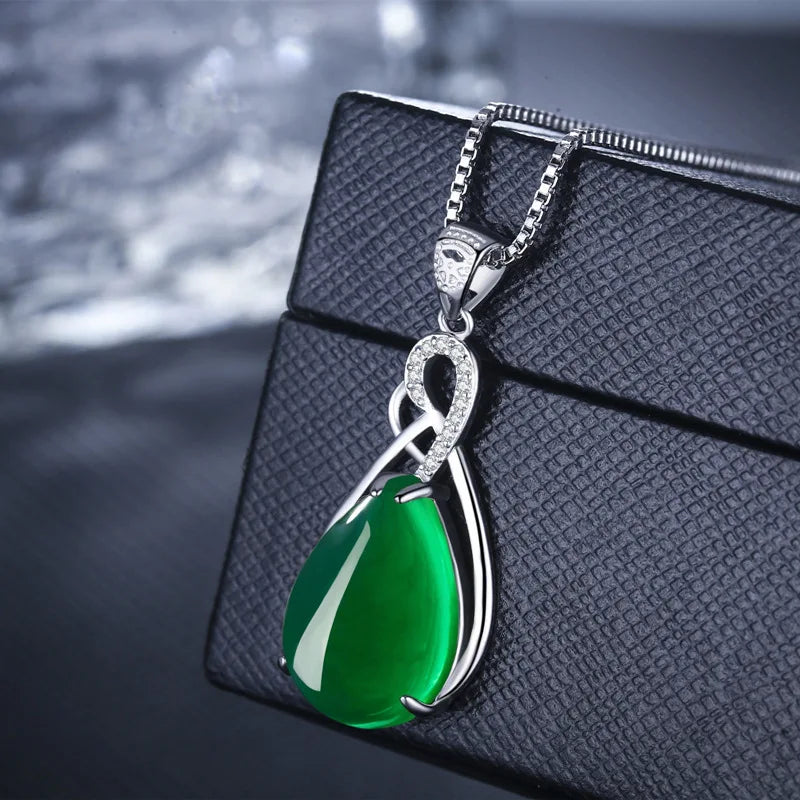 Natural Corundum Pendant Jade Turquoise Collarbone Necklace - iRelax® Australia