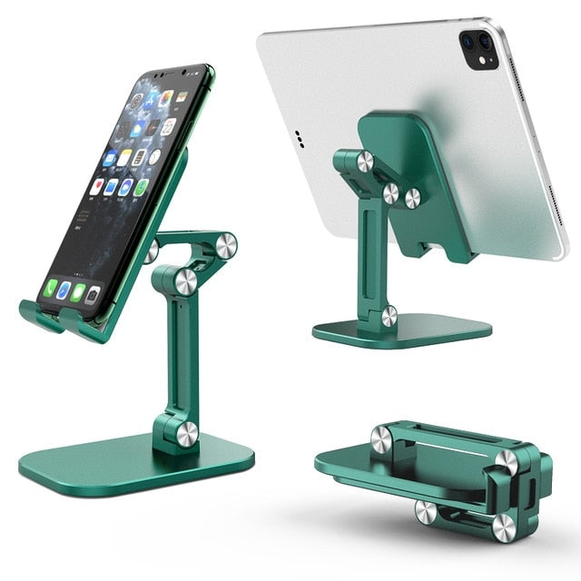 Foldable Mobile Tablet Desktop Adjustable Stand Blackish Green - iRelax Australia