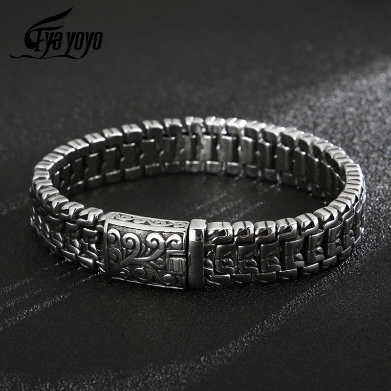 Vintage Punk Style Stainless Steel Link Chain Bracelet - iRelax® Australia