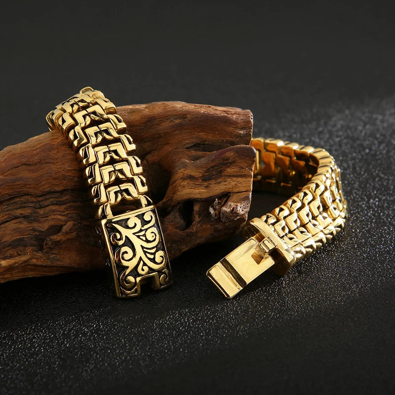 Vintage Punk Style Stainless Steel Link Chain Bracelet - iRelax® Australia