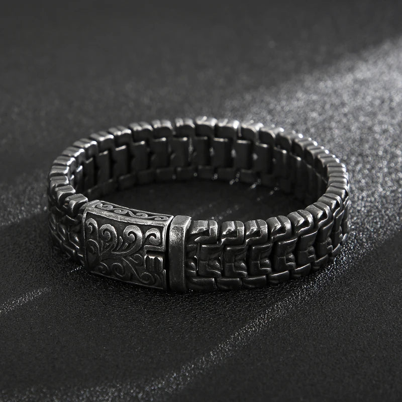 Vintage Punk Style Stainless Steel Link Chain Bracelet - iRelax® Australia