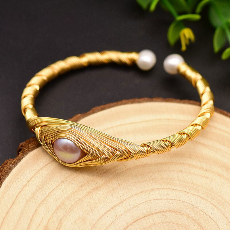 Natural Fresh Water Purple Pearl Bracelet - iRelax® Australia