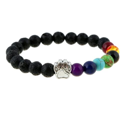 Natural Stone Bead Dog Paw Bracelet - iRelax® Australia