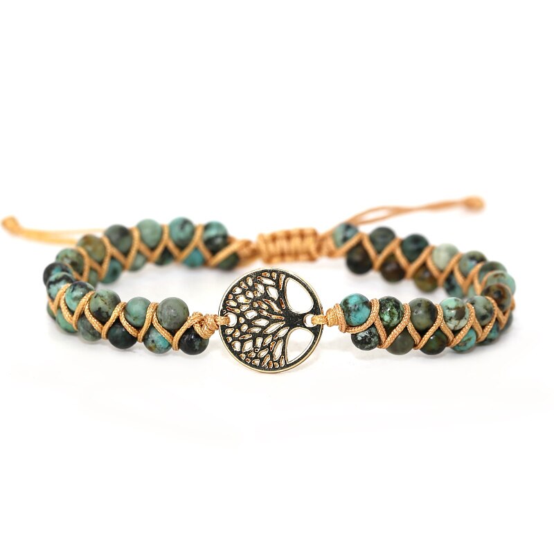 Vintage Leather Natural Stone Friendship Bracelets - iRelax® Australia