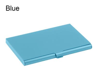 Business Card Credit Card Aluminium Case Blue - iRelax® Australia