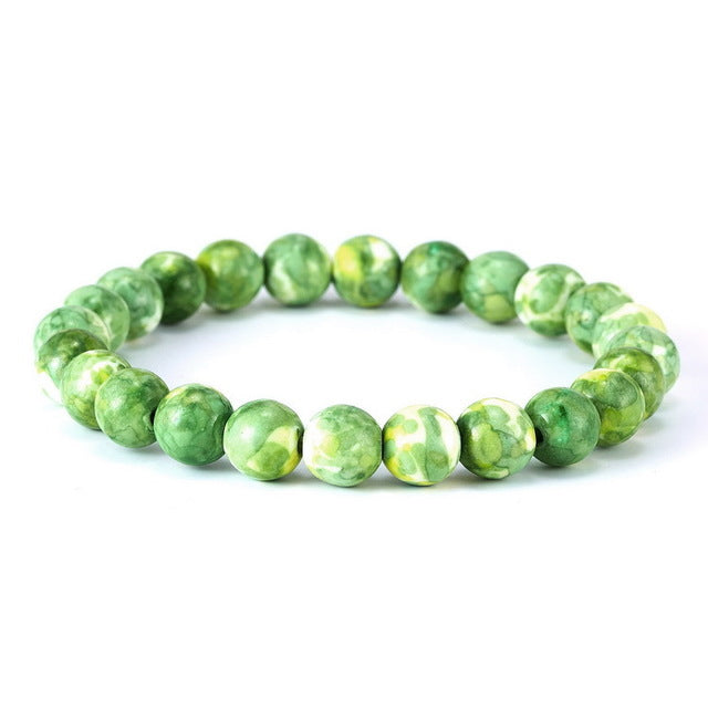 Tiger Eye Natural Lava Stone Chakra Yoga Beads Bracelets Green - iRelax® Australia