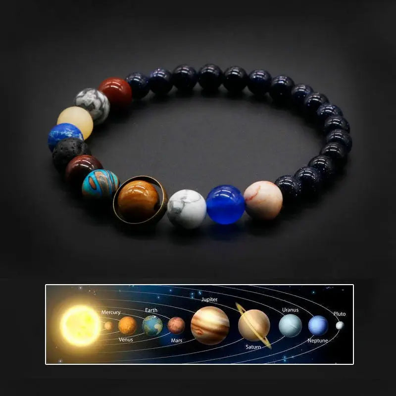 Universe Solar System Natural Stone Bracelet - iRelax® Australia