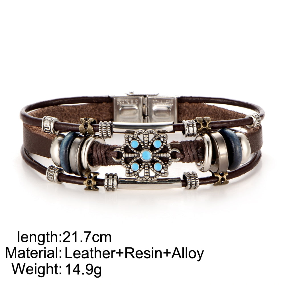 Vintage Flower Multiple Layers Handmade Bracelet - iRelax® Australia