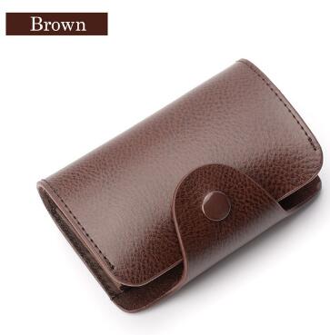 Genuine Cowhide Leather Card RFID Wallet Brown - iRelax® Australia