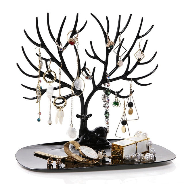 Antlers Jewellery Tree Display Stand Black - iRelax® Australia