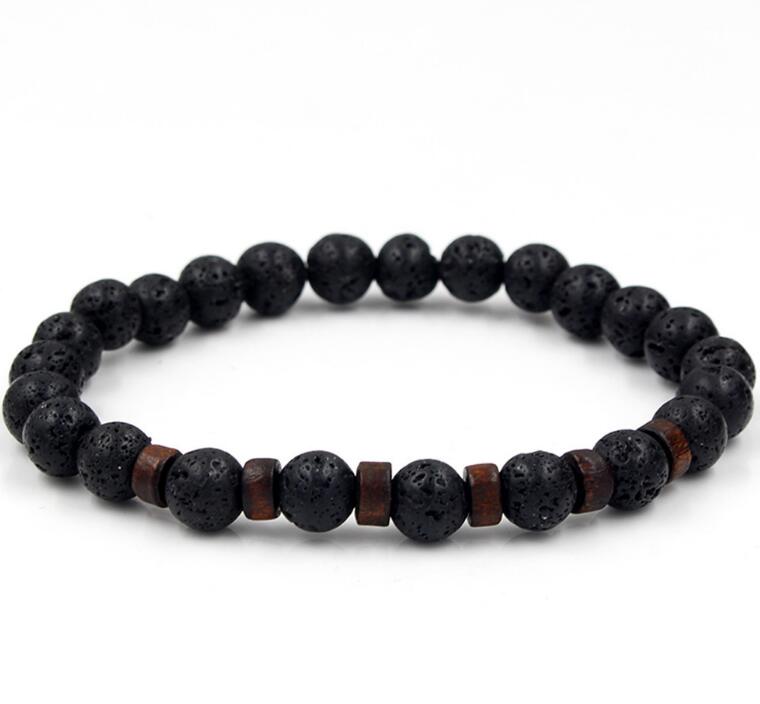 Natural Moonstone Tibetan Chakra Lava Stone Bracelet Style 2 - iRelax® Australia