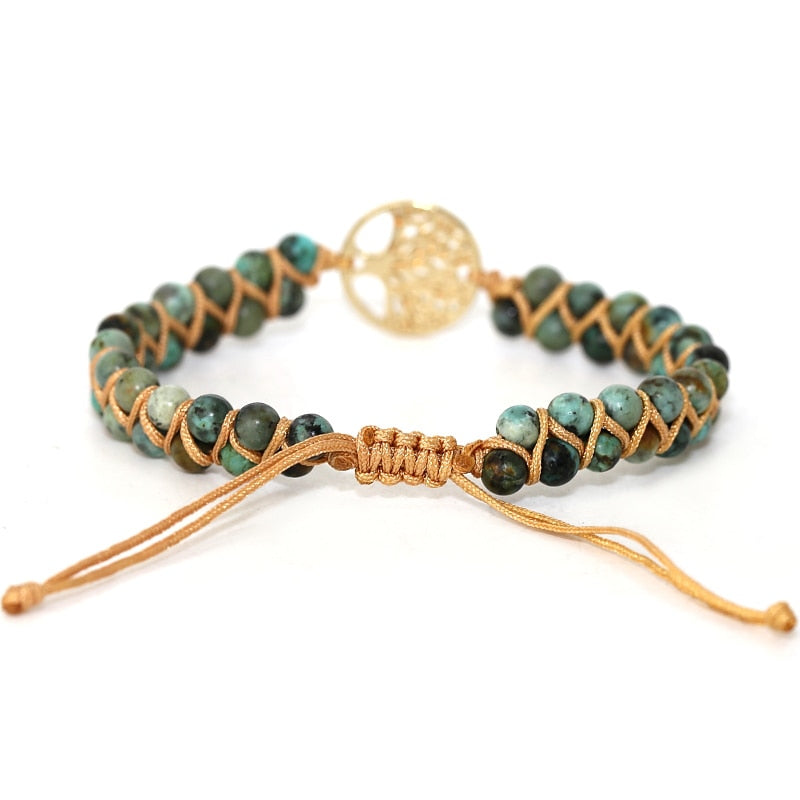 Vintage Leather Natural Stone Friendship Bracelets - iRelax® Australia