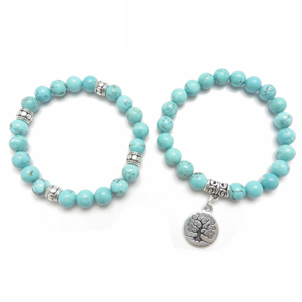 Ruberthen Tree of Life Natural Stone Mala Bracelet - iRelax® Australia