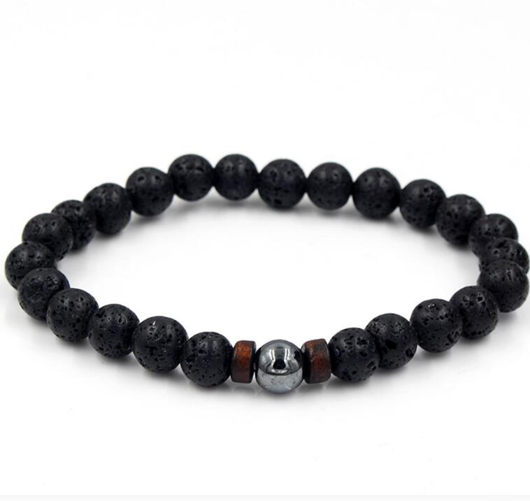 Natural Moonstone Tibetan Chakra Lava Stone Bracelet Style 1 - iRelax® Australia