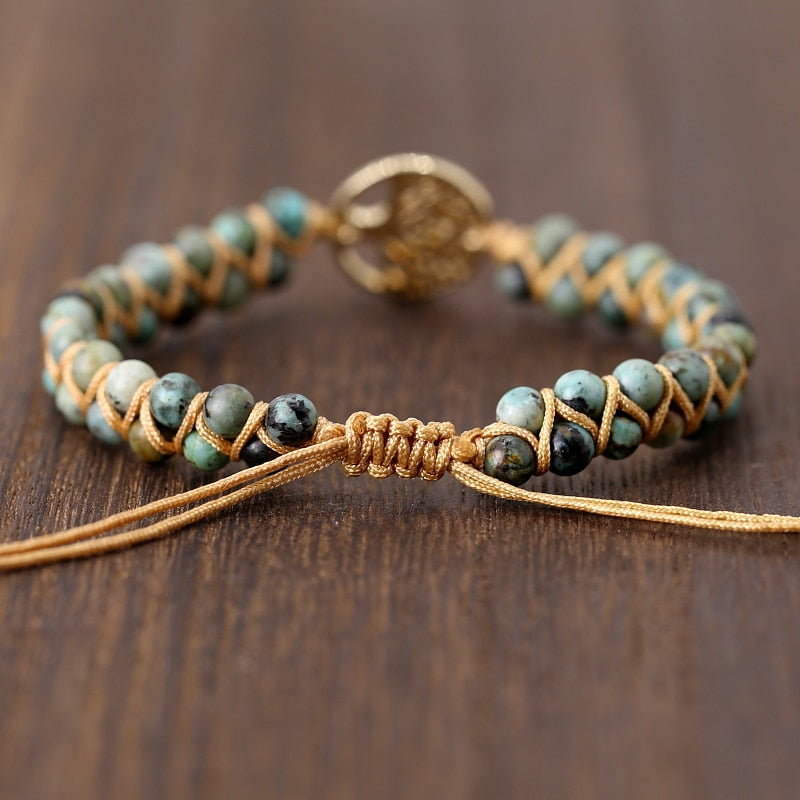 Vintage Leather Natural Stone Friendship Bracelets - iRelax® Australia