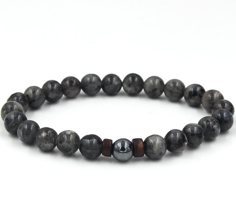 Natural Moonstone Tibetan Chakra Lava Stone Bracelet Style 4 - iRelax® Australia