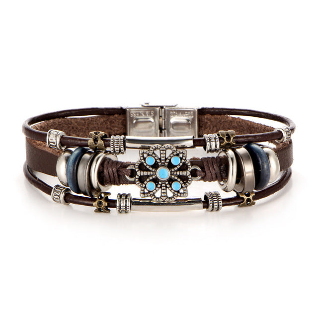 Vintage Flower Multiple Layers Handmade Bracelet - iRelax® Australia