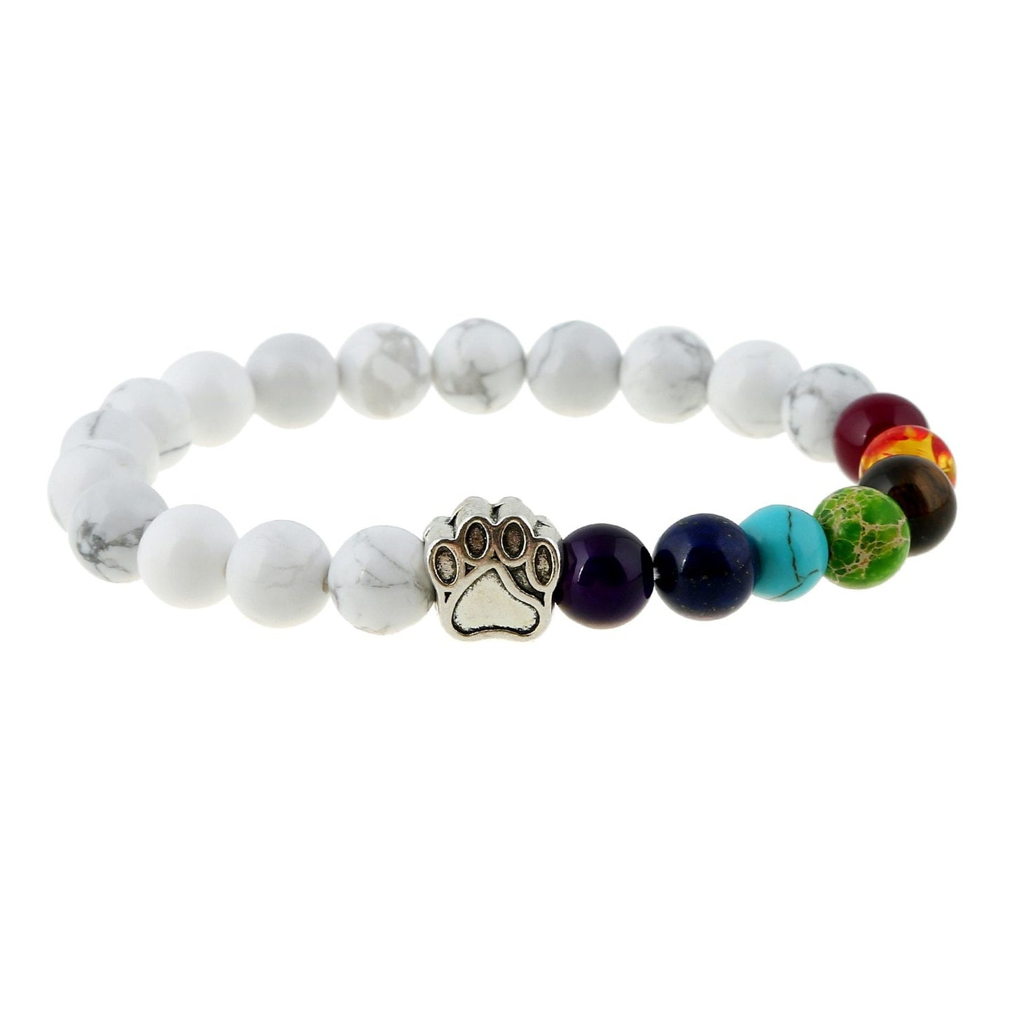 Natural Stone Bead Dog Paw Bracelet - iRelax® Australia