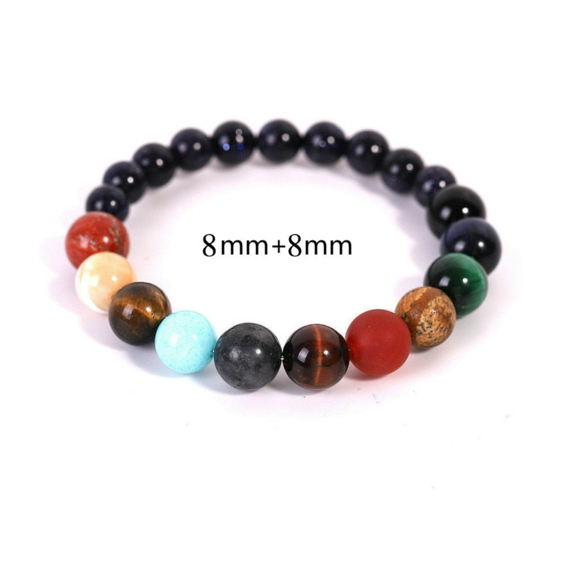 Eight Planets Natural Stone Beads Bracelet 8mm-8mm - iRelax® Australia