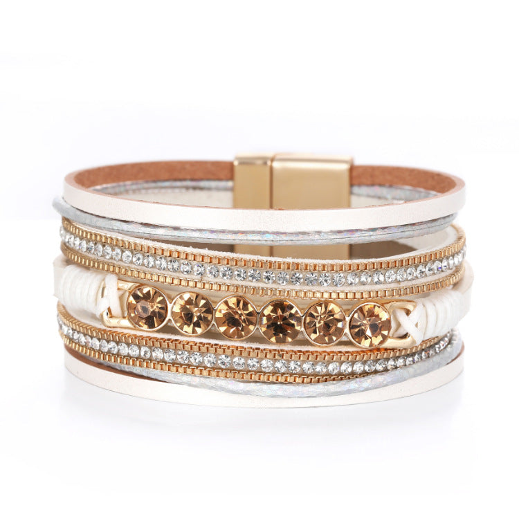 Bohemian Retro Multi-Layer Wide-Brimmed Women's Bracelet SZ00260-2 - iRelax® Australia